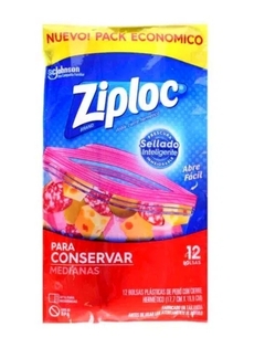 Ziploc bolsa conserva mediana 12u