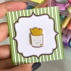 Pin Batata Frita Kawaii