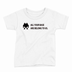 Remera Infantil Manga Corta ALL YOUR BASE 01 en internet