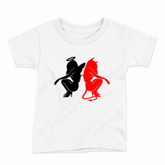 Remera Infantil Manga Corta ANGEL DEMONIO 01 - comprar online