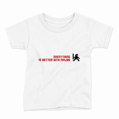 Remera Infantil Manga Corta BETTER WITH NINJAS 01 en internet