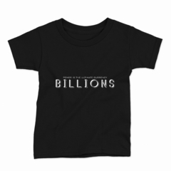 Remera Infantil Manga Corta BILLIONS 01