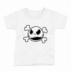 Remera Infantil Manga Corta CALAVERA JACK 01