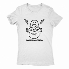 Remera Mujer Manga Corta CAPITAN AMERICA 01 - comprar online