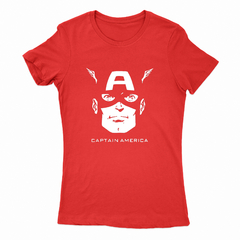 Remera Mujer Manga Corta CAPITAN AMERICA 01 - Wildshirts