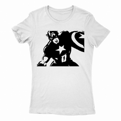 Remera Mujer Manga Corta CAPITAN AMERICA 02