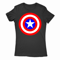 Remera Mujer Manga Corta CAPITAN AMERICA 03 - Wildshirts