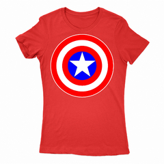 Remera Mujer Manga Corta CAPITAN AMERICA 03 en internet