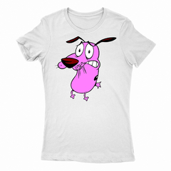 Remera Mujer Manga Corta CORAJE EL PERRO COBARDE 01