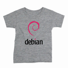 Remera Infantil Manga Corta DEBIAN 01 en internet