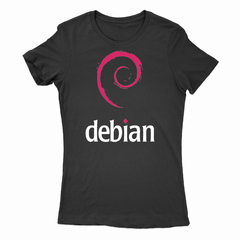 Remera Mujer Manga Corta DEBIAN 01 - comprar online