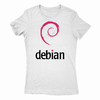 Remera Mujer Manga Corta DEBIAN 01