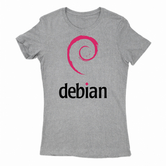 Remera Mujer Manga Corta DEBIAN 01 en internet