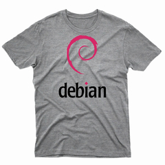 Remera Unisex Manga Corta DEBIAN 01 en internet