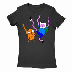 Remera Mujer Manga Corta FINN Y JAKE 01 - Wildshirts