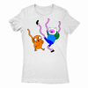 Remera Mujer Manga Corta FINN Y JAKE 01