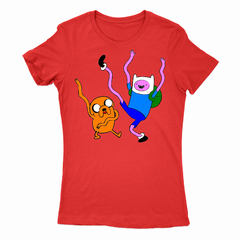 Remera Mujer Manga Corta FINN Y JAKE 01 en internet