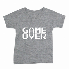 Remera Infantil Manga Corta GAME OVER 01 en internet