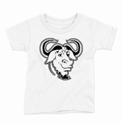 Remera Infantil Manga Corta GNU 01 - comprar online