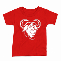 Remera Infantil Manga Corta GNU 01 - Wildshirts