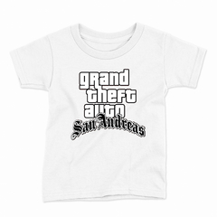 Remera Infantil Manga Corta GTA 05 en internet