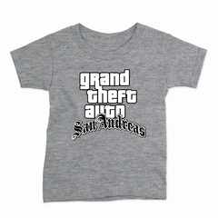 Remera Infantil Manga Corta GTA 05