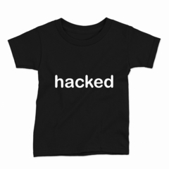 Remera Infantil Manga Corta HACKED 01