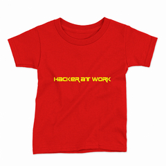 Remera Infantil Manga Corta HACKER AT WORK 01 - Wildshirts