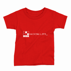 Remera Infantil Manga Corta HACKING LIFE 01 - Wildshirts