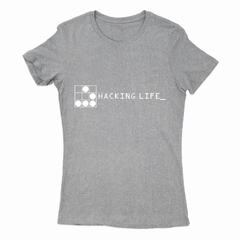 Remera Mujer Manga Corta HACKING LIFE 01 en internet