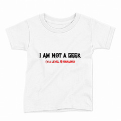 Remera Infantil Manga Corta I AM NOT A GEEK 01 - comprar online