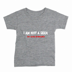 Remera Infantil Manga Corta I AM NOT A GEEK 01 en internet