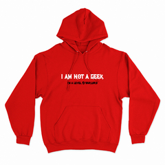 Buzo Canguro Unisex I AM NOT A GEEK 01 - Wildshirts