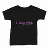 Remera Infantil Manga Corta I KNOW HTML 01