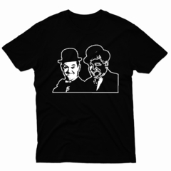 Remera Unisex Manga Corta LAUREL Y HARDY 01 - Wildshirts