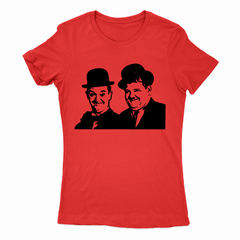 Remera Mujer Manga Corta LAUREL Y HARDY 01 en internet