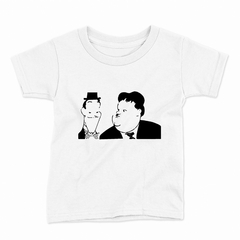 Remera Infantil Manga Corta LAUREL Y HARDY 02