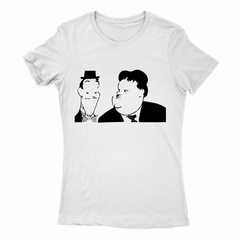 Remera Mujer Manga Corta LAUREL Y HARDY 02