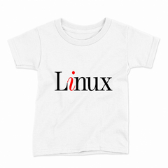 Remera Infantil Manga Corta LINUX 01