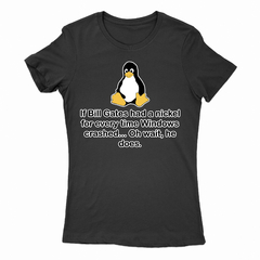 Remera Mujer Manga Corta LINUX 06 - comprar online