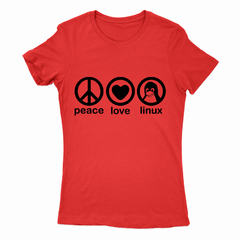 Remera Mujer Manga Corta LINUX 07 - Wildshirts