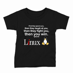 Remera Infantil Manga Corta LINUX 08 - comprar online