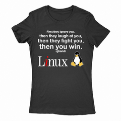 Remera Mujer Manga Corta LINUX 08 - comprar online