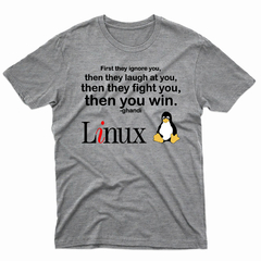 Remera Unisex Manga Corta LINUX 08 en internet