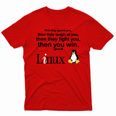 Remera Unisex Manga Corta LINUX 08 - Wildshirts