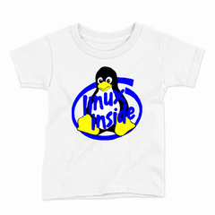 Remera Infantil Manga Corta LINUX 09