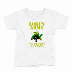 Remera Infantil Manga Corta LOKIS ARMY 01 - Wildshirts