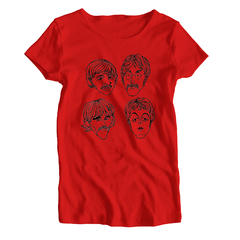 Remera Mujer Manga Corta THE BEATLES 01 - Wildshirts