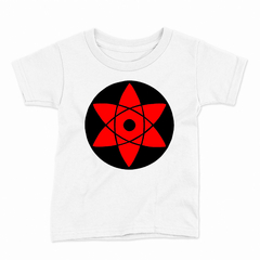 Remera Infantil Manga Corta NARUTO MANGEKYOU 01