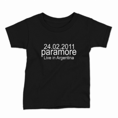 Remera Infantil Manga Corta PARAMORE 02